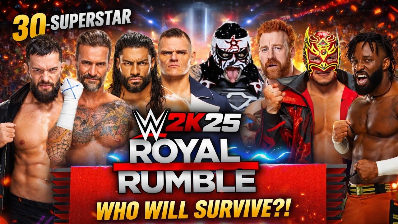 WWE 2K25 30-Man Royal Rumble Match 😱 | Last Superstar Standing Wins! 