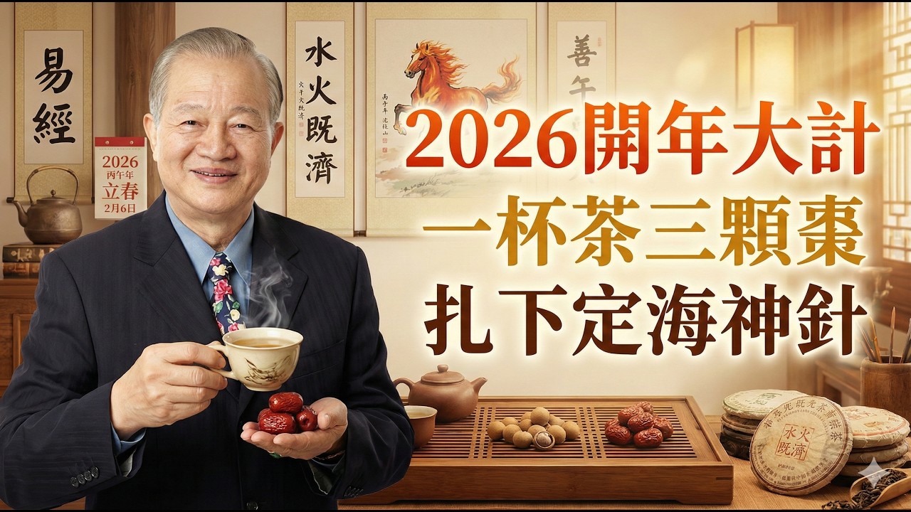 2026年是個分水嶺！曾仕强：喝對這杯茶，讓你從容駕馭丙午火馬，福氣自來！#曾仕强 #易经智慧 #2026火馬年 #養生 #中醫養生 #丙午年 #救命茶