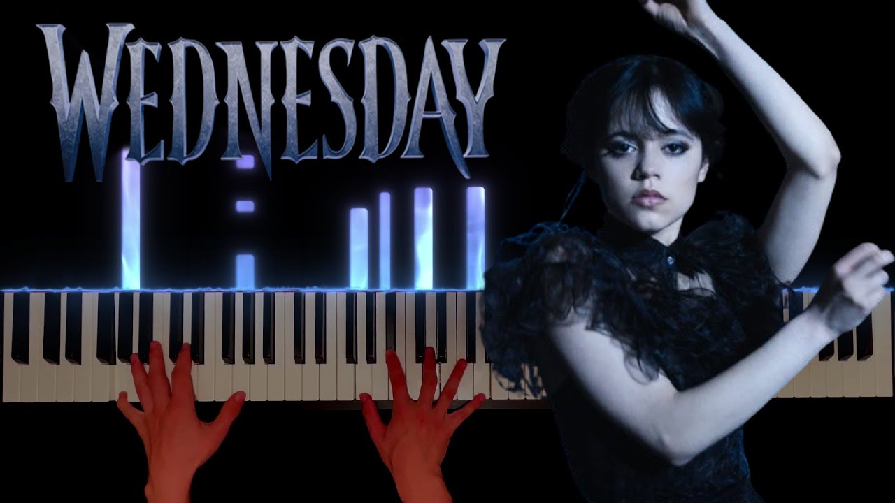 Wednesday Theme - CREEPY Piano Tutorial