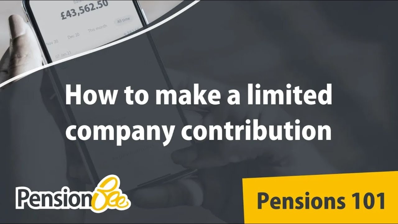 Limited company pension contributions - Pensions 101