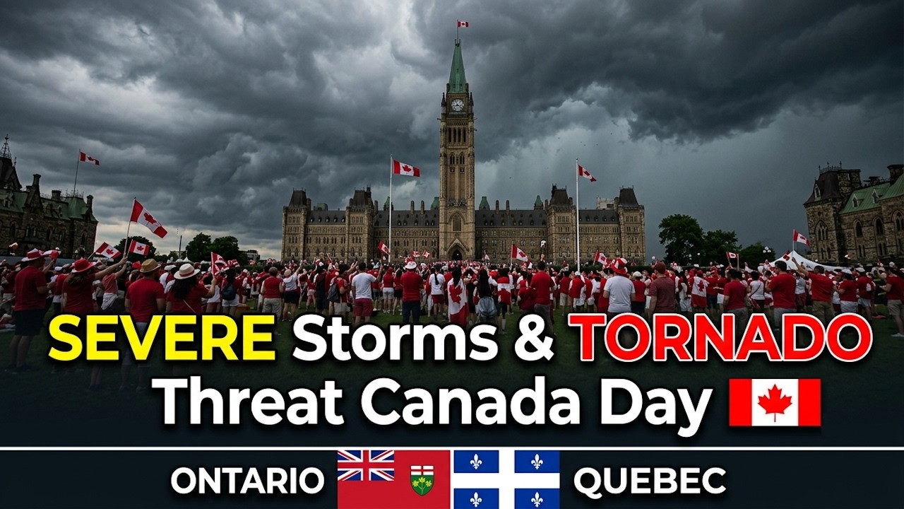 LIVE!! Tracking Severe Storms & Tornado Threat  in ON & QC July 1st 2026