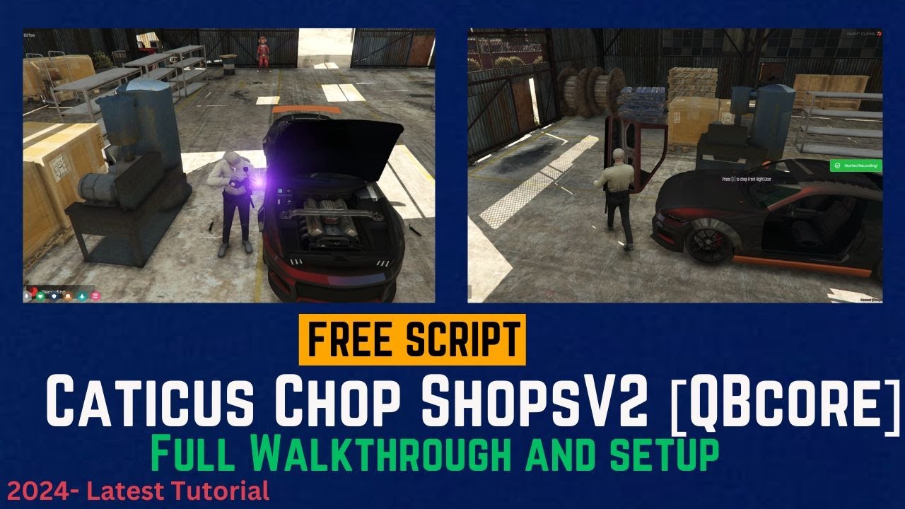 Caticus Chop Shops V2 | БЕСПЛАТНО | Скрипты ролевых игр FiveM | Учебное пособие FiveM 2024
