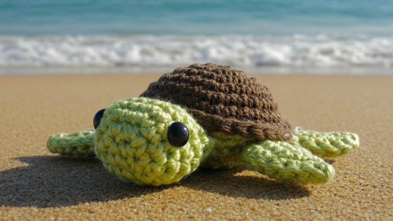 Урок по вязанию крючком 🐢🌊 Морская черепаха