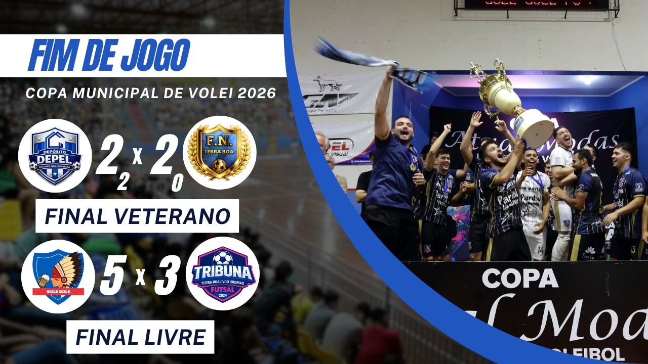 FINAIS: COPA MUNICIPAL DE FUTSAL E VOLEIBOL DE TERRA BOA - FUTSAL MASCULINO