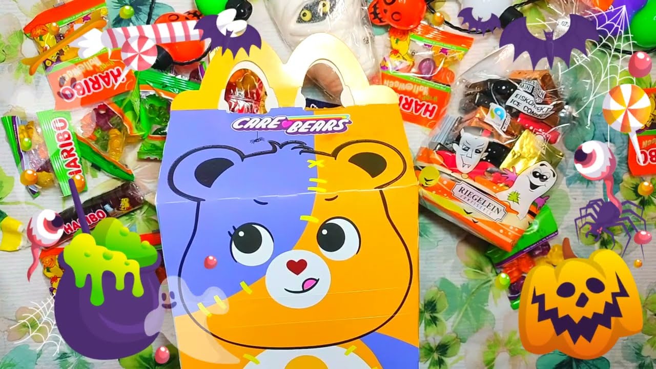 👻 Sorpresa di Halloween! Unboxing Happy Meal McDonald’s con Faccina Sorridente 🍔🎁 #carebears #happy