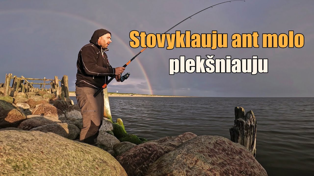 Stovyklavimas ant Baltijos jūros molo: plekšniauju