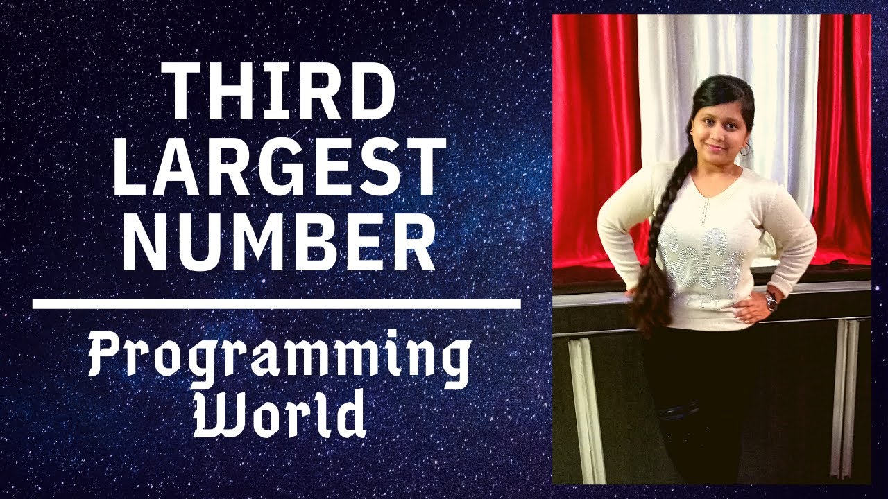Third Largest Number |  3rd maximum no. from Array | Programming | Placements | Leetcode | Interview