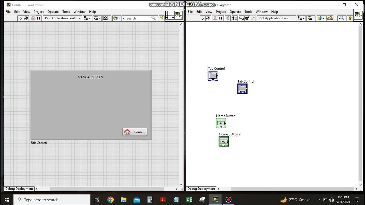 How to change screen or page used for Button (Boolean) in LABVIEW 2023 | info tech @mohan