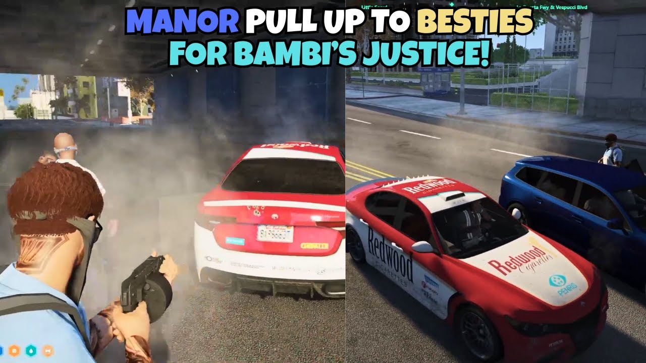 Manor Charlie Pulls up to 4Head For Bambi's Justice | NOPIXEL 4.0 GTA RP