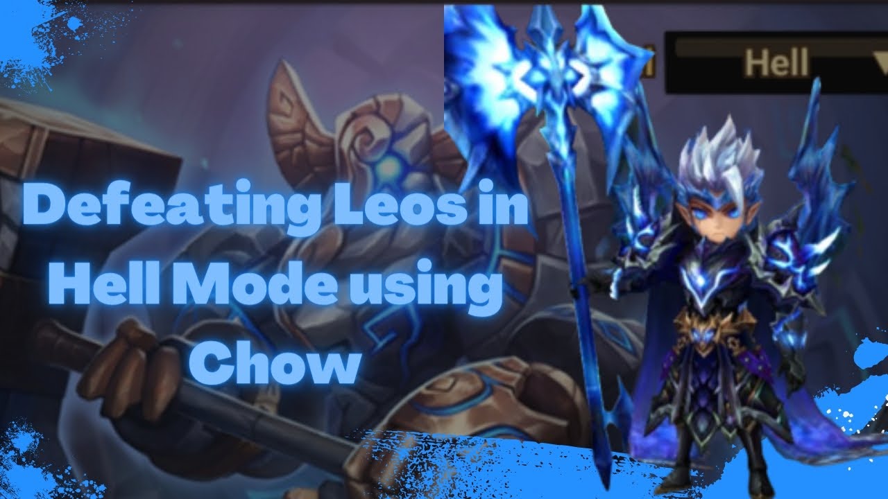 Defeating Guardian of Labyrinth Leos in Hell Mode using Chow / Summoners War