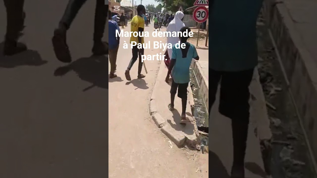 les populations de Maroua disent non &agrave; Paul Biya.