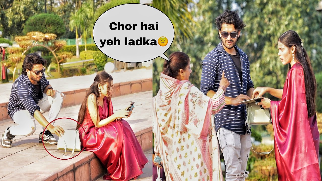 Snatching Girls Bag 😆 Epic Reactions😝 Zia Kamal