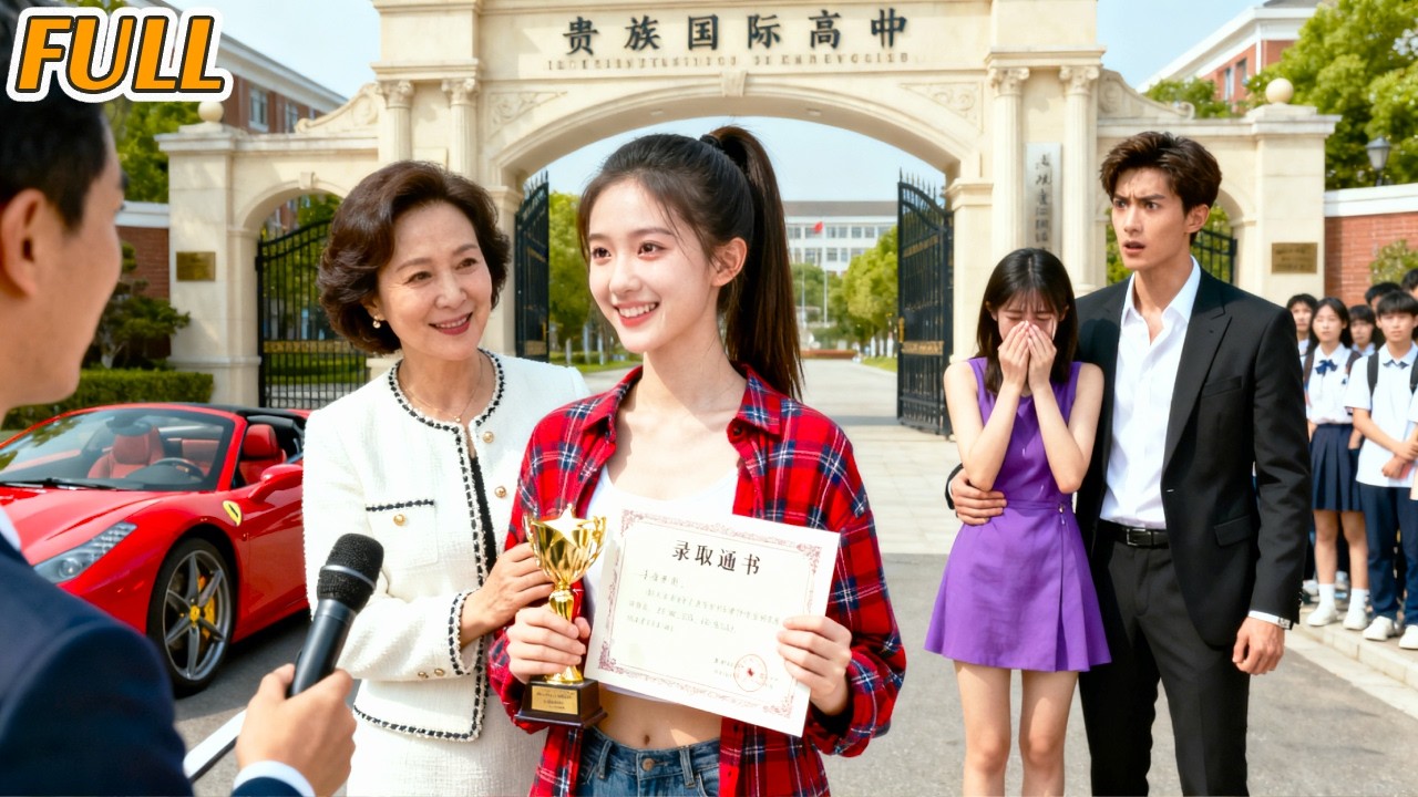 剛被接回豪門第一天，綠茶養妹就假摔想要陷害她？學霸真千金直接抱著書無視路過：“沒空陪你過家家，我要奪權！”#熱門短劇 #甜宠 #真假千金 #短劇全集