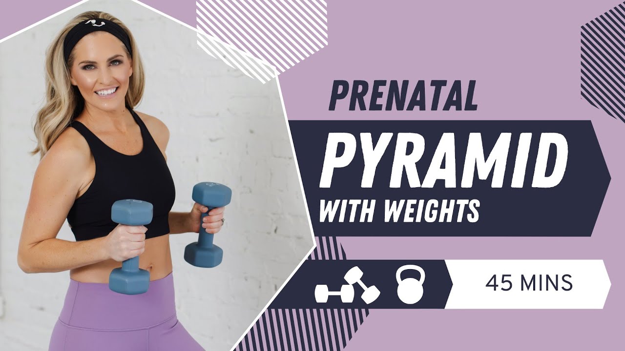 45 Minute Prenatal Pyramid with Weights Workout