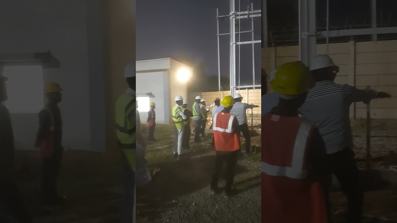 HT PANEL AUR 36KV TRANSFORMER CHARGED BY 4 POLE TECHNIQUE 