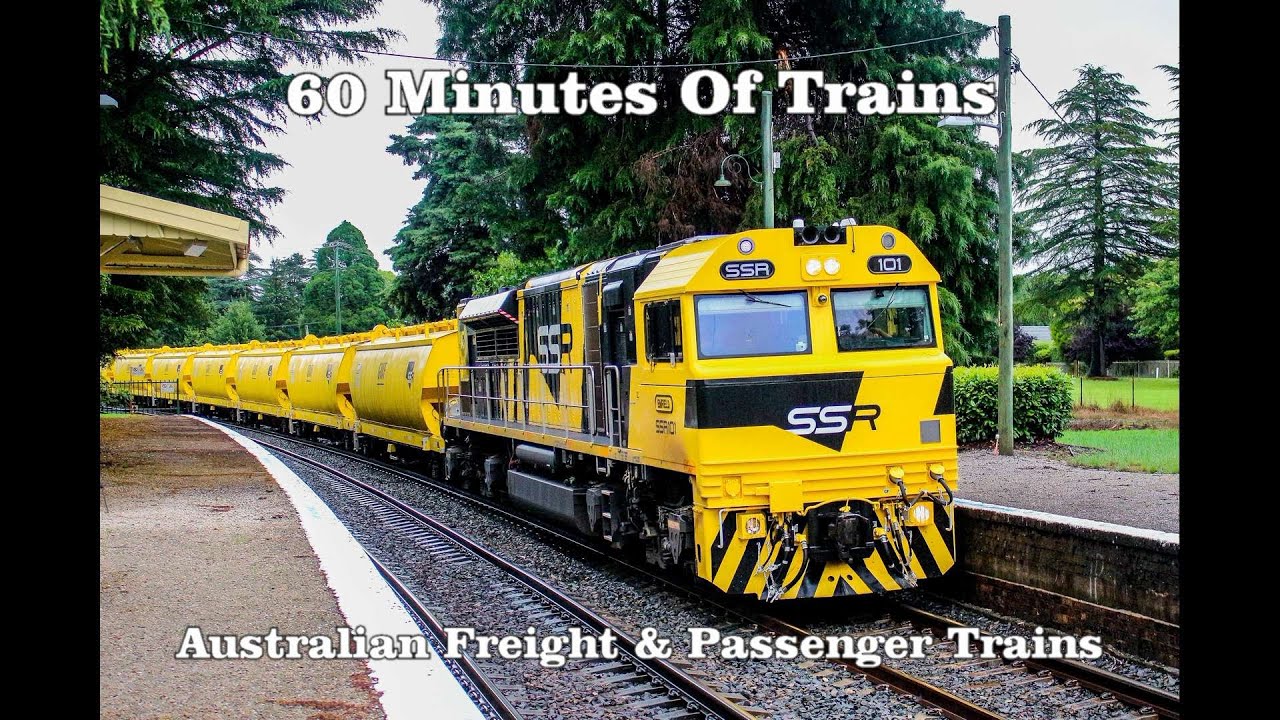 60 Minutes Of Australian Freight & Passenger Trains Compilation Part 1