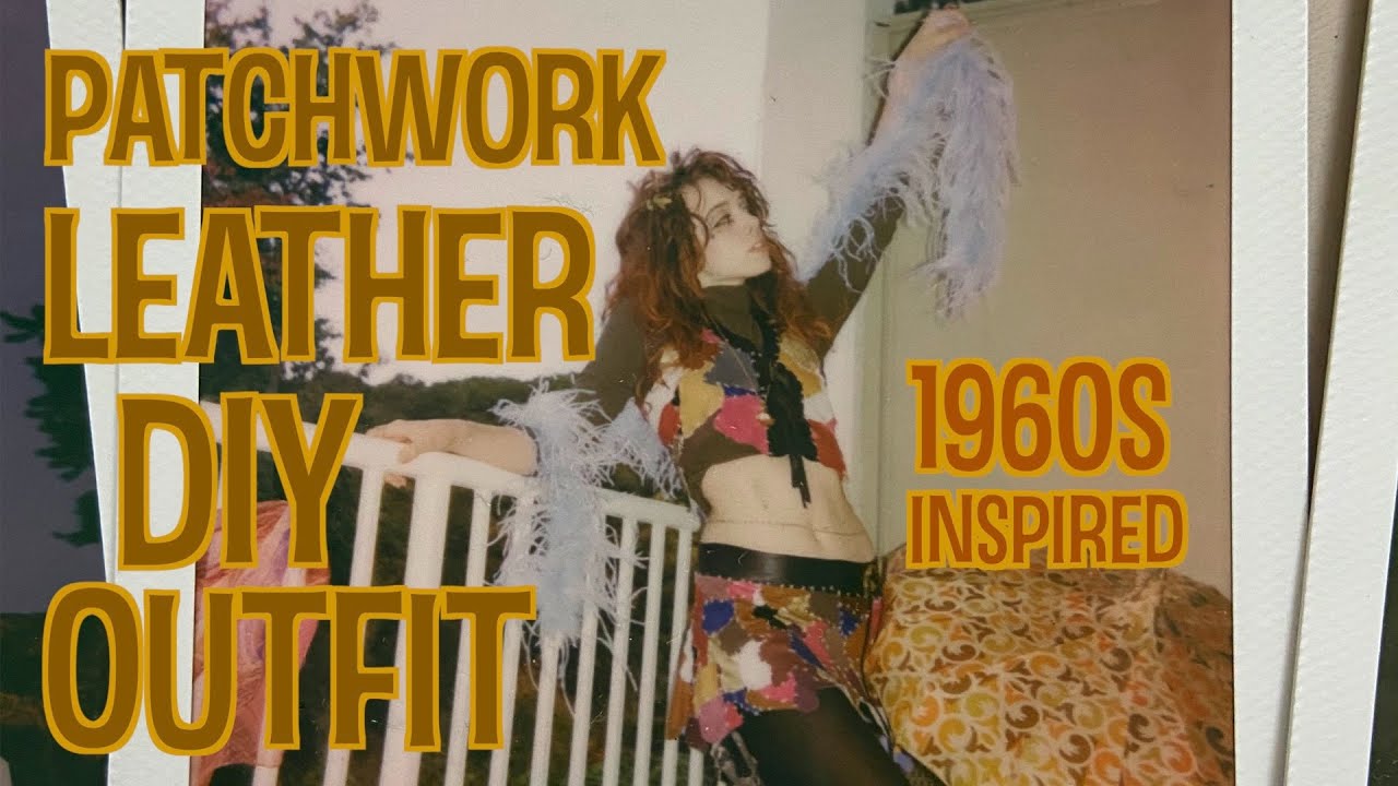 DIY Patchwork Leather Outfit | 1960s Miss Christine Inspired