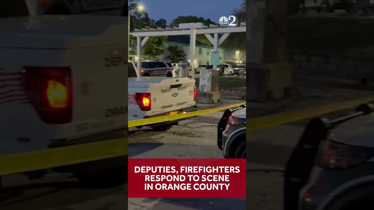 Large law-enforcement presence at Orange County apartments