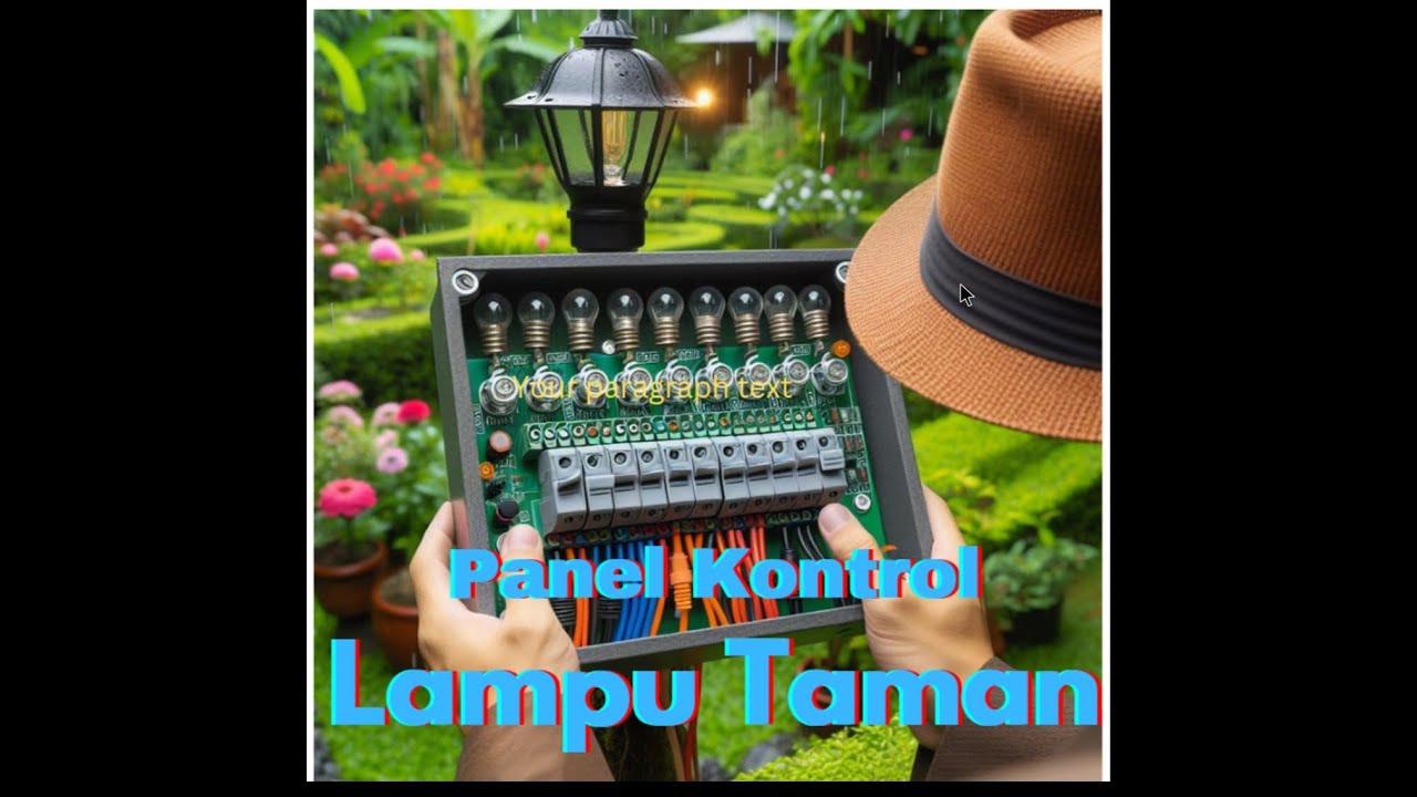 Panel Kontrol Lampu Taman