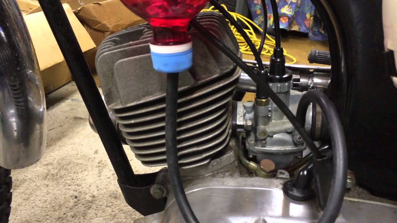 1967 Suzuki K15-P First start in 35 years.