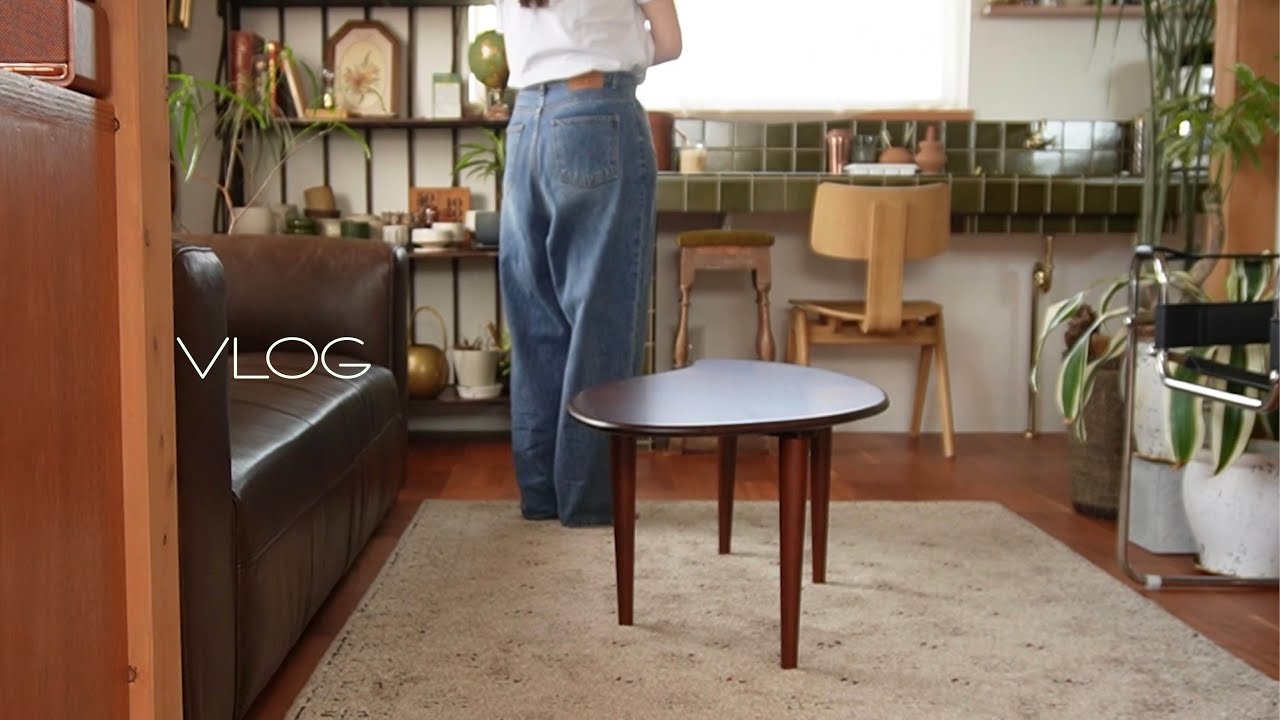 [VLOG]春の大仕事.ZARA HOME購入品/新しいチェア/観葉植物の植え替え/ショッピング/簡単クッキー作り
