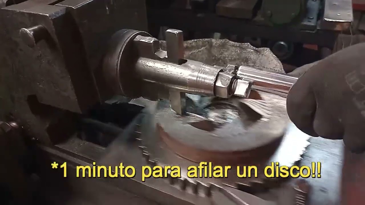 La máquina más rápida para afilar discos de molino!! 🆒👌