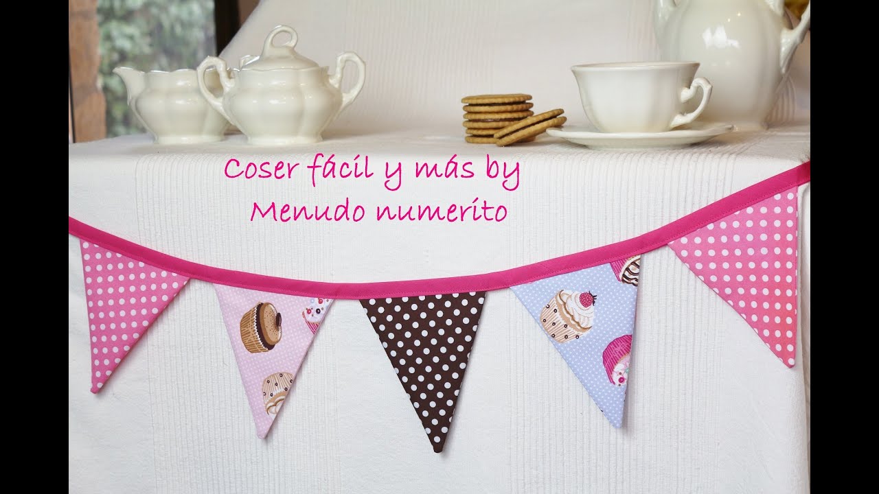 How to make pennants for a dessert table or a child's room
