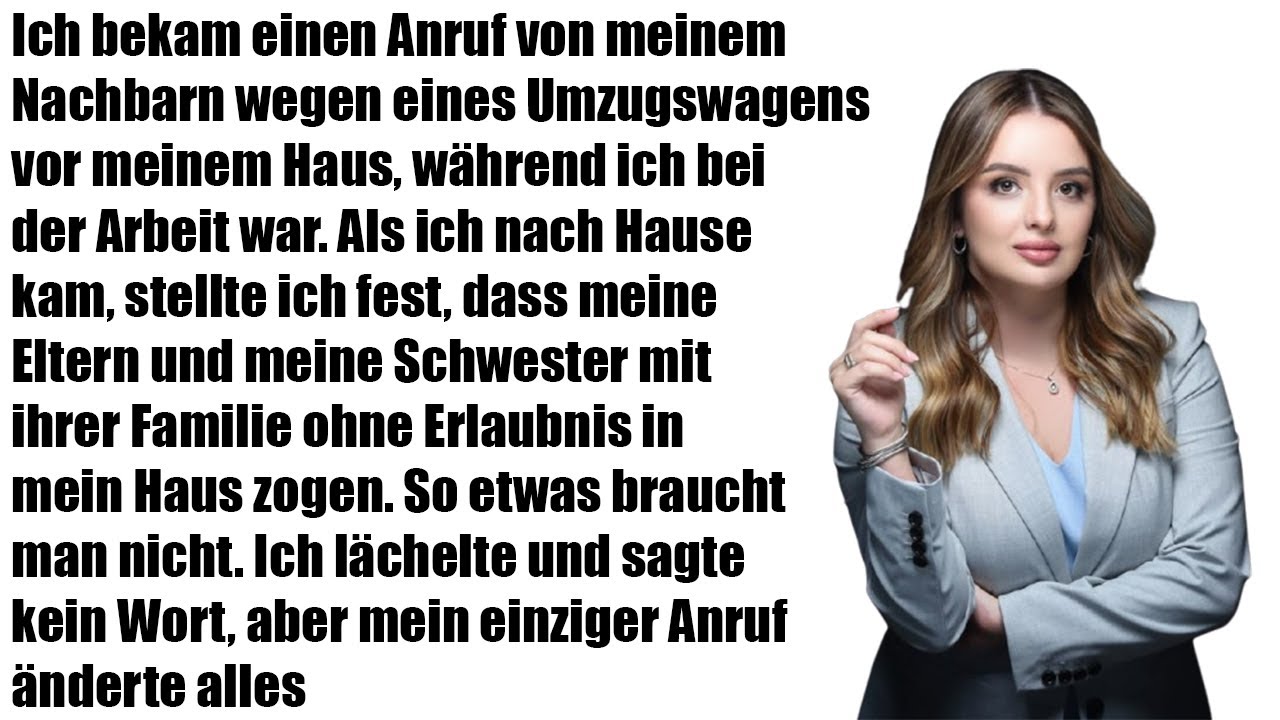 „Nachbarn rufen: Ein Umzugswagen bei meinem Haus – was ich bei meiner Rückkehr sah…“