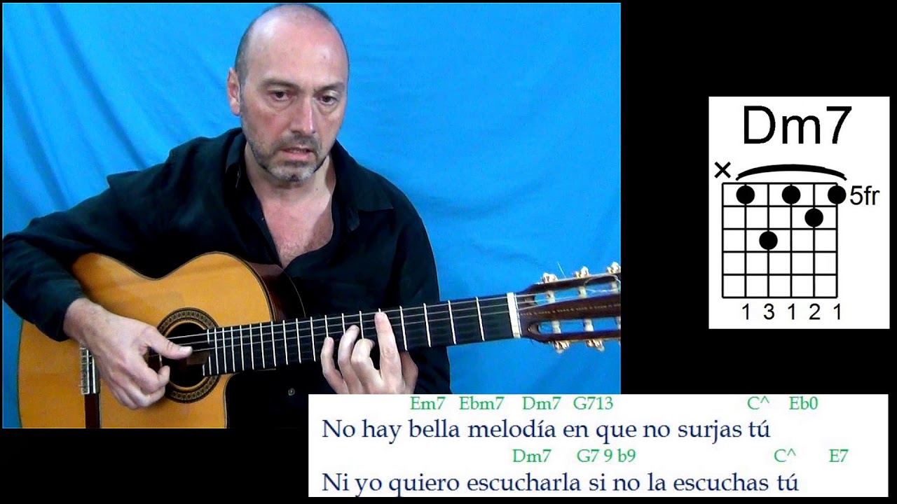 💕 Contigo en la distancia 🎤 Karaoke Guitar C - (Tono de hombre - man's key)