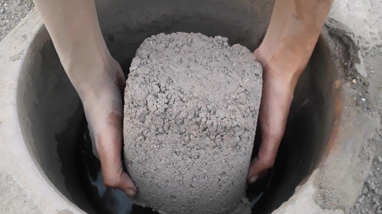 Finally hand made gritty shapes dry+wet crumbling in clay pot 💦💦Dusty asmr video