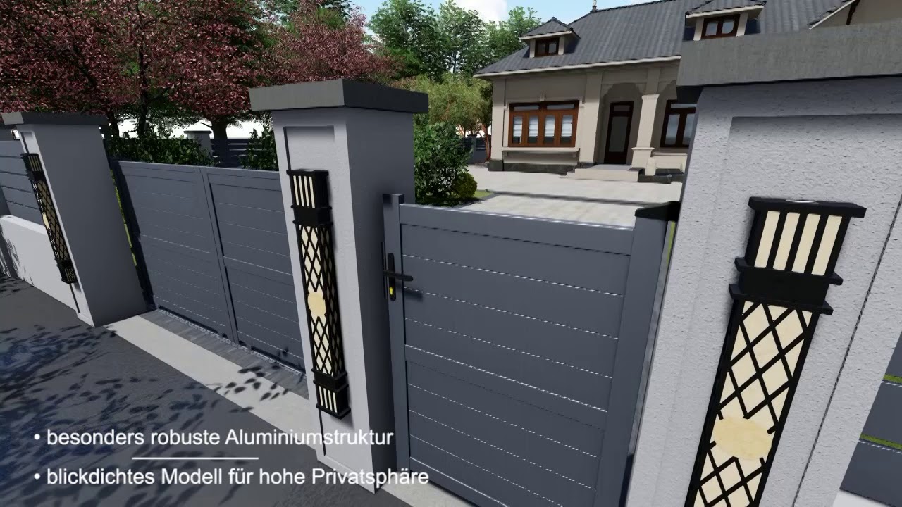 OOGarden - Schiebetor aus Aluminium BYRON