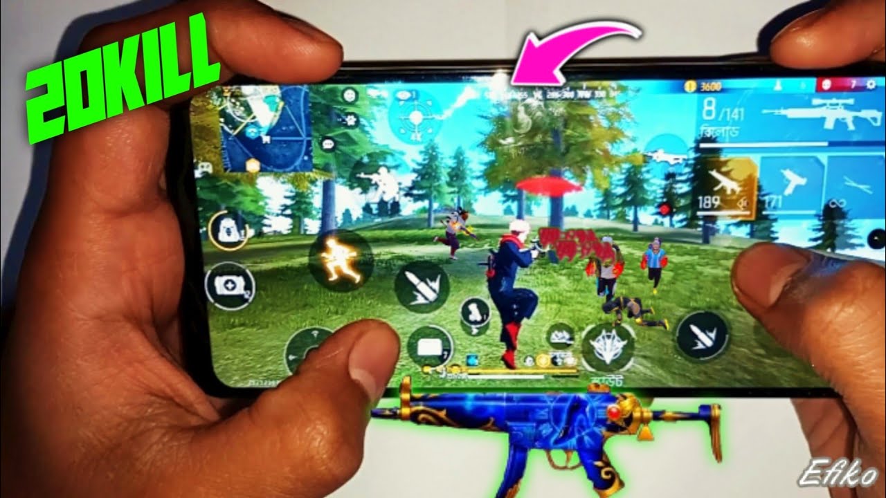 My First Free Fire Handcam 😱 20+ Kill Rank Match | BD.X1 Gaming