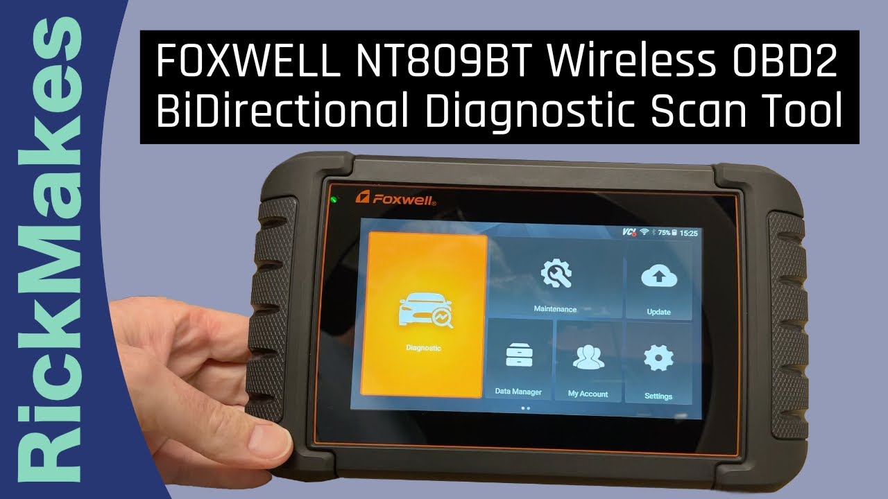 FOXWELL NT809BT Wireless OBD2 BiDirectional Diagnostic Scan Tool