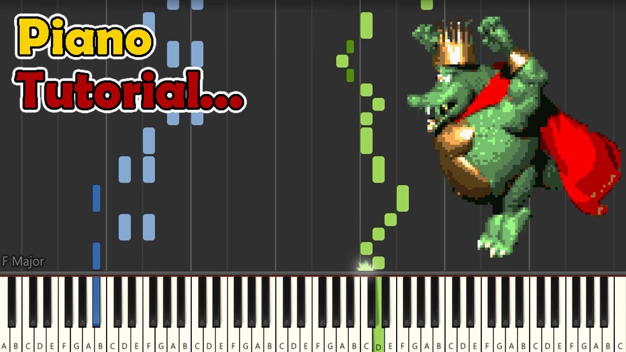[Piano Tutorial] Donkey Kong Country - Gang-Plank Galleon