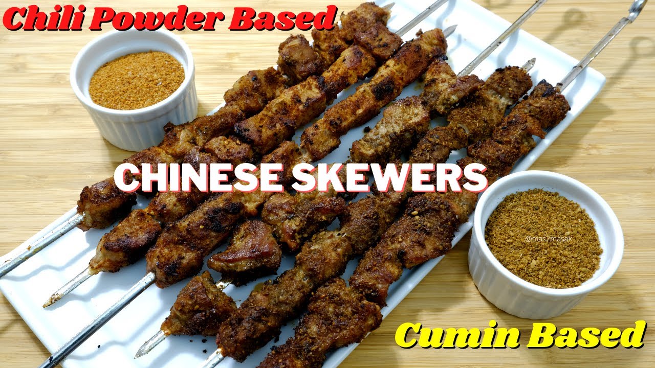 Two Chinese Skewers Spice Mixes BBQ Grill Recipe