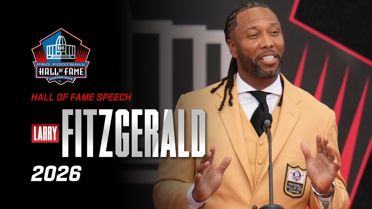 Larry Fitzgerald's FULL Hall of Fame Speech | 2026 Pro Football Hall of Fame