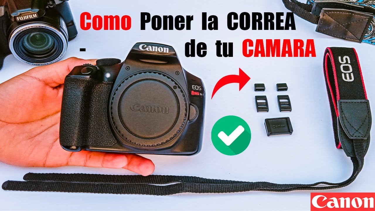 ✅Cómo PONER la [CORREA] de una CÁMARA 👉CANON🥇#fotografia #canon #camara #tutorial #accessories