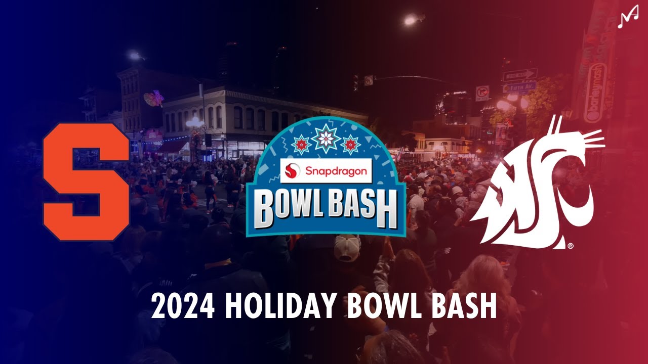 Syracuse University Marching Band & WSU Cougar Marching Band | 2024 Snapdragon Holiday Bowl Bash