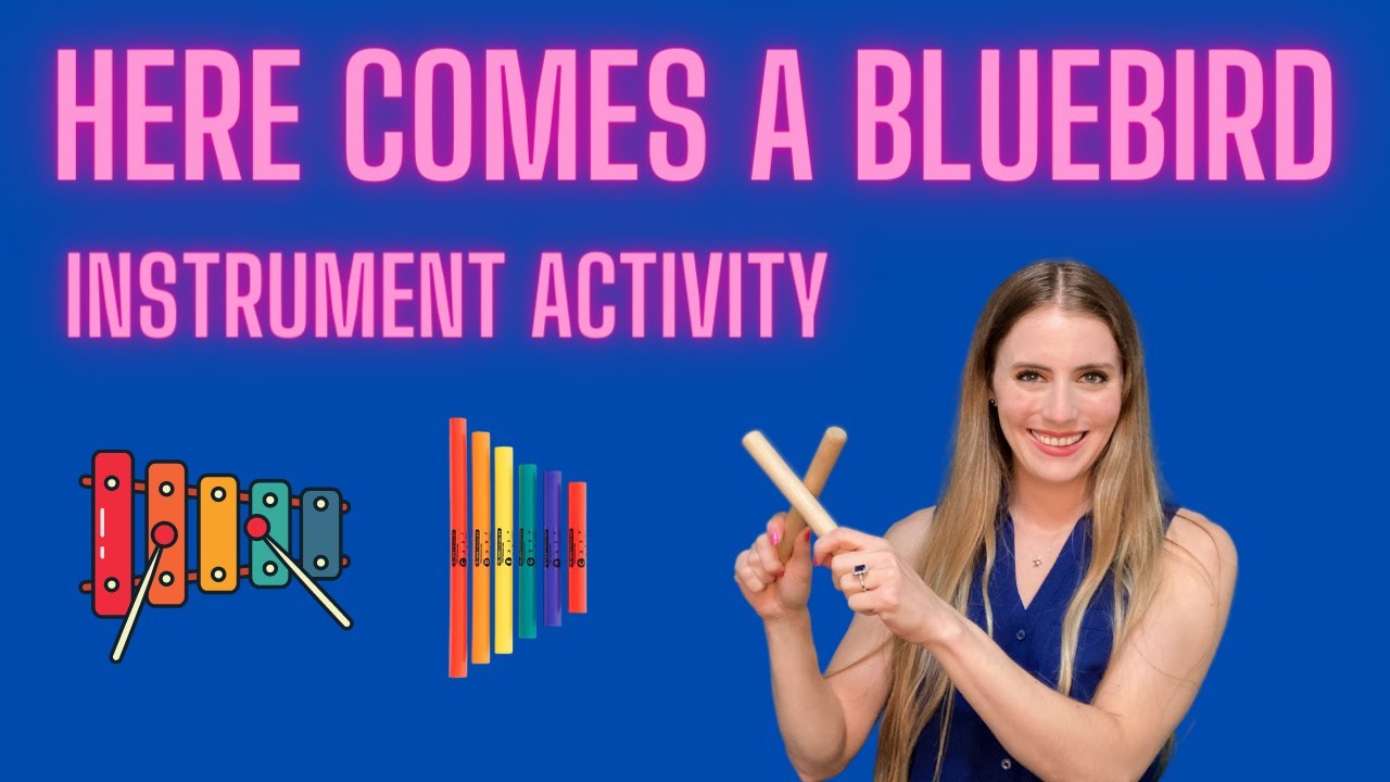 Here Comes a Bluebird Instrument Activity // Music with Miss Bliss