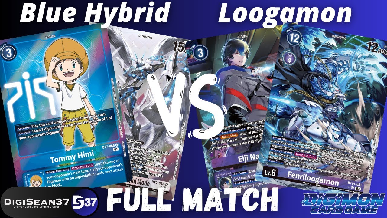 Blue Hybrid VS Loogamon | Digimon Card Game | BT14 Blast ACE