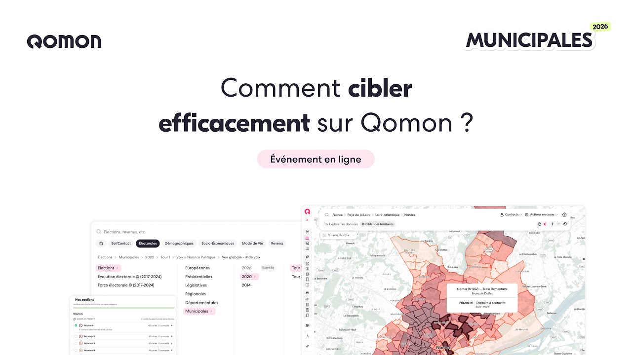 Municipales 2026 : Comment cibler efficacement sur Qomon ?