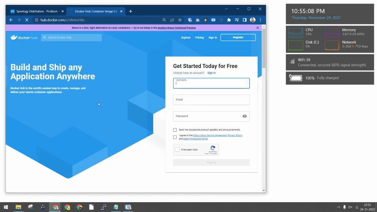 Tutorial:  How to install 'n8n.io', as a Docker container, on a 'Synology NAS'