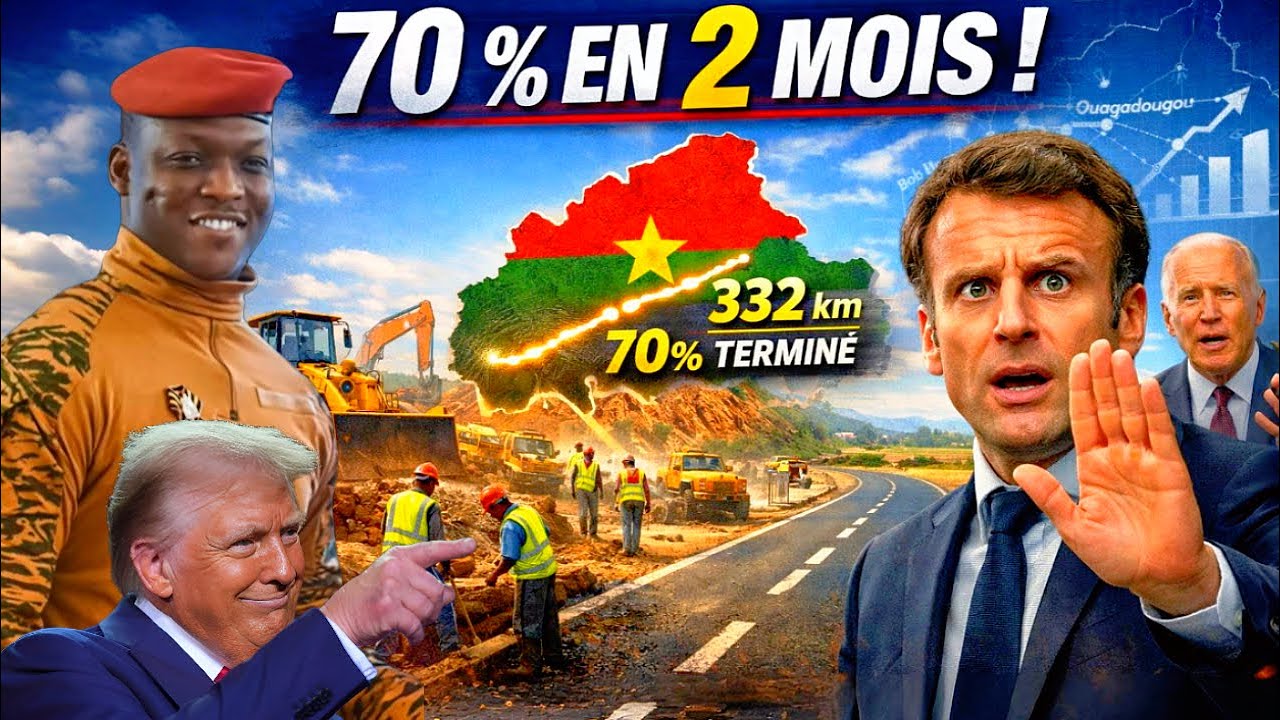 Ibrahim Traoré : 70 % d’une autoroute de 332 km en moins de 2 mois, sans aide étrangère