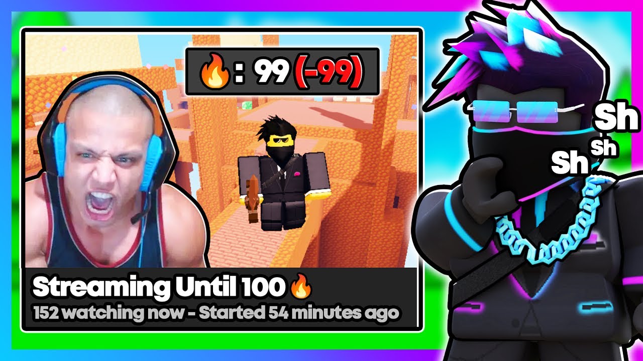 Я испортил этому стримеру 100 стриков... (Roblox BedWars)