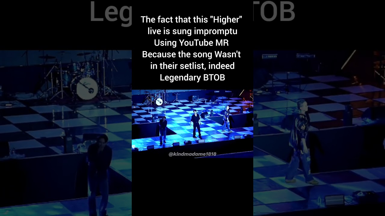 the audience requested BTOB to sing higher suddenly and they did using YouTube MR | #BTOB #Higher