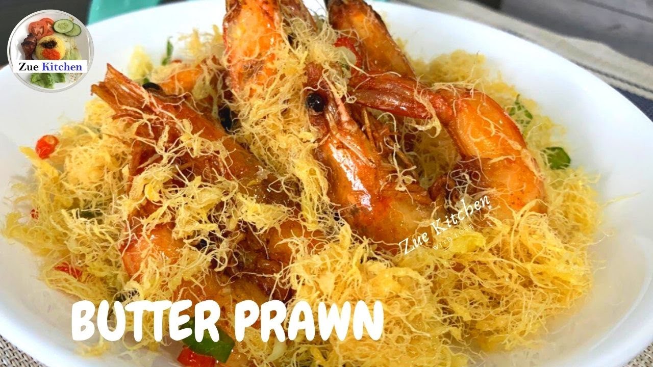 #43 BUTTERED PRAWN | UDANG GORENG BUTTER dengan SARANG TELUR