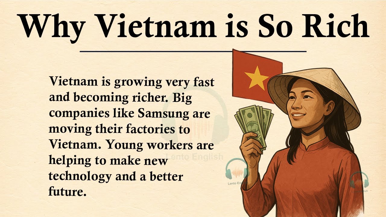 Why Vietnam is Becoming So Rich || 🔴🟡Learn English Through Story Level 3 || Graded Reader 🎧