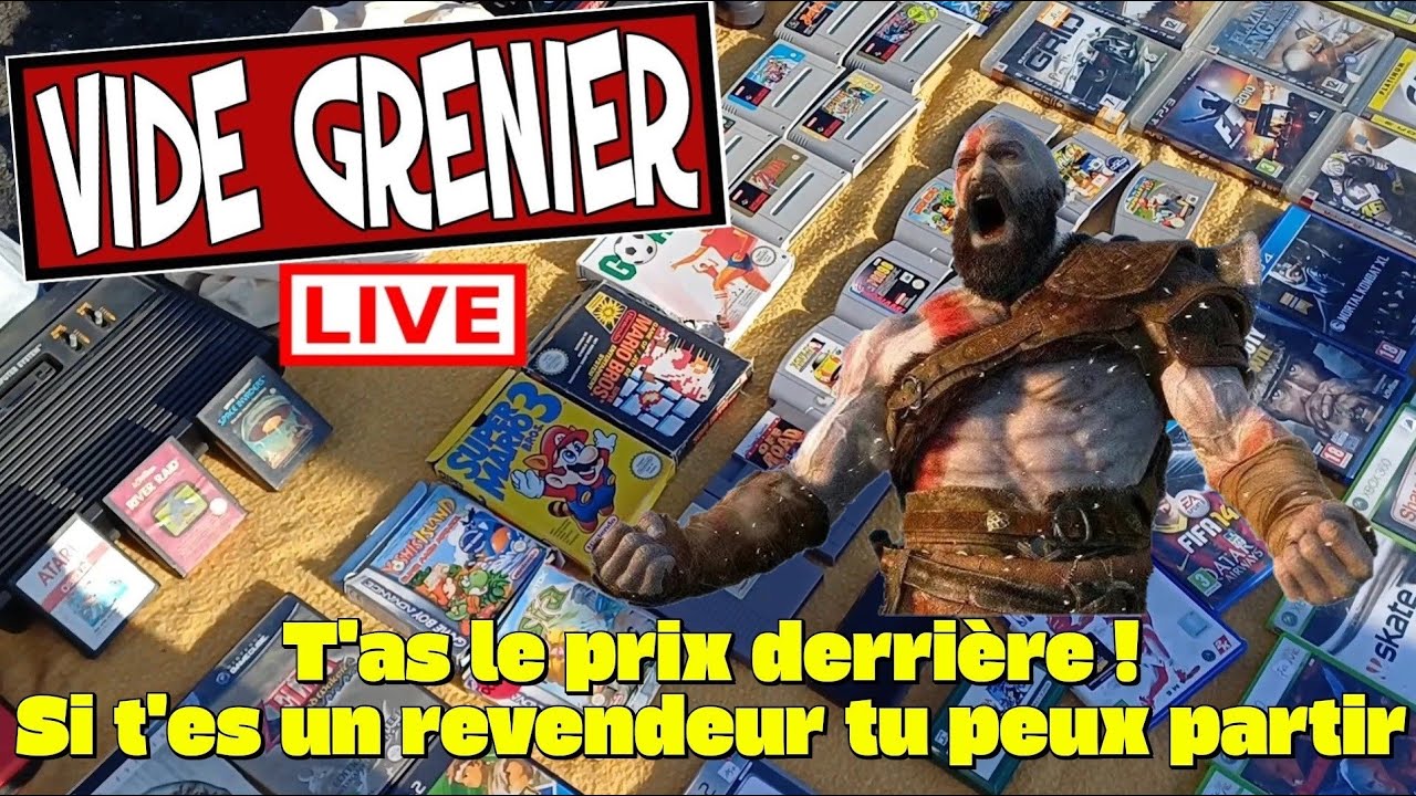 Un exposant retro désagréable en Vide Grenier LIVE mais de belles trouvailles 😌 #videgrenier #viral