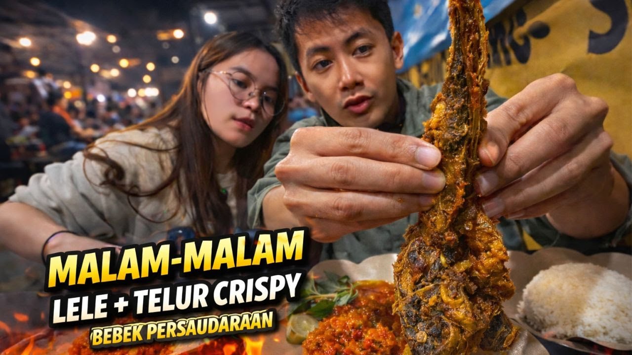 Kuliner Malam Bandung | Lele + Telur Crispy dengan Sambel Juara