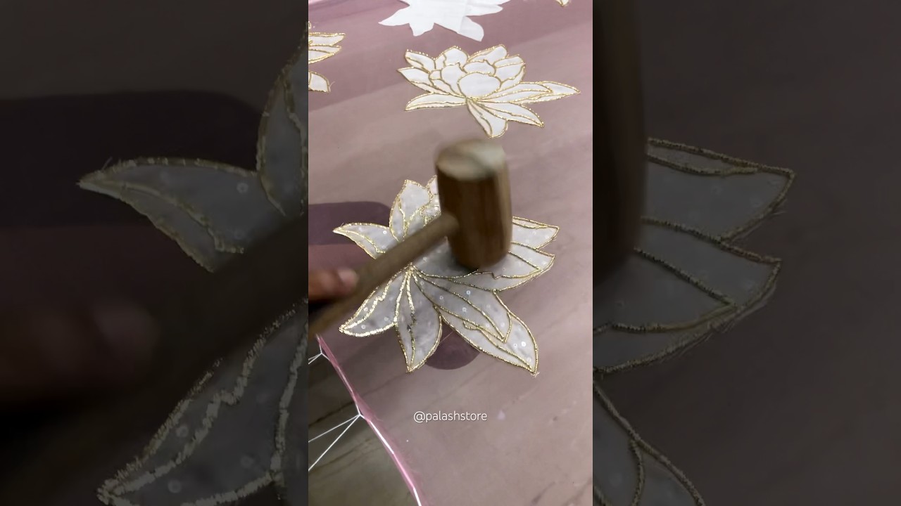 Pita Work Saree | Behind The Scenes | Organza Silk | Palashstore #handembroidery #saree #designer